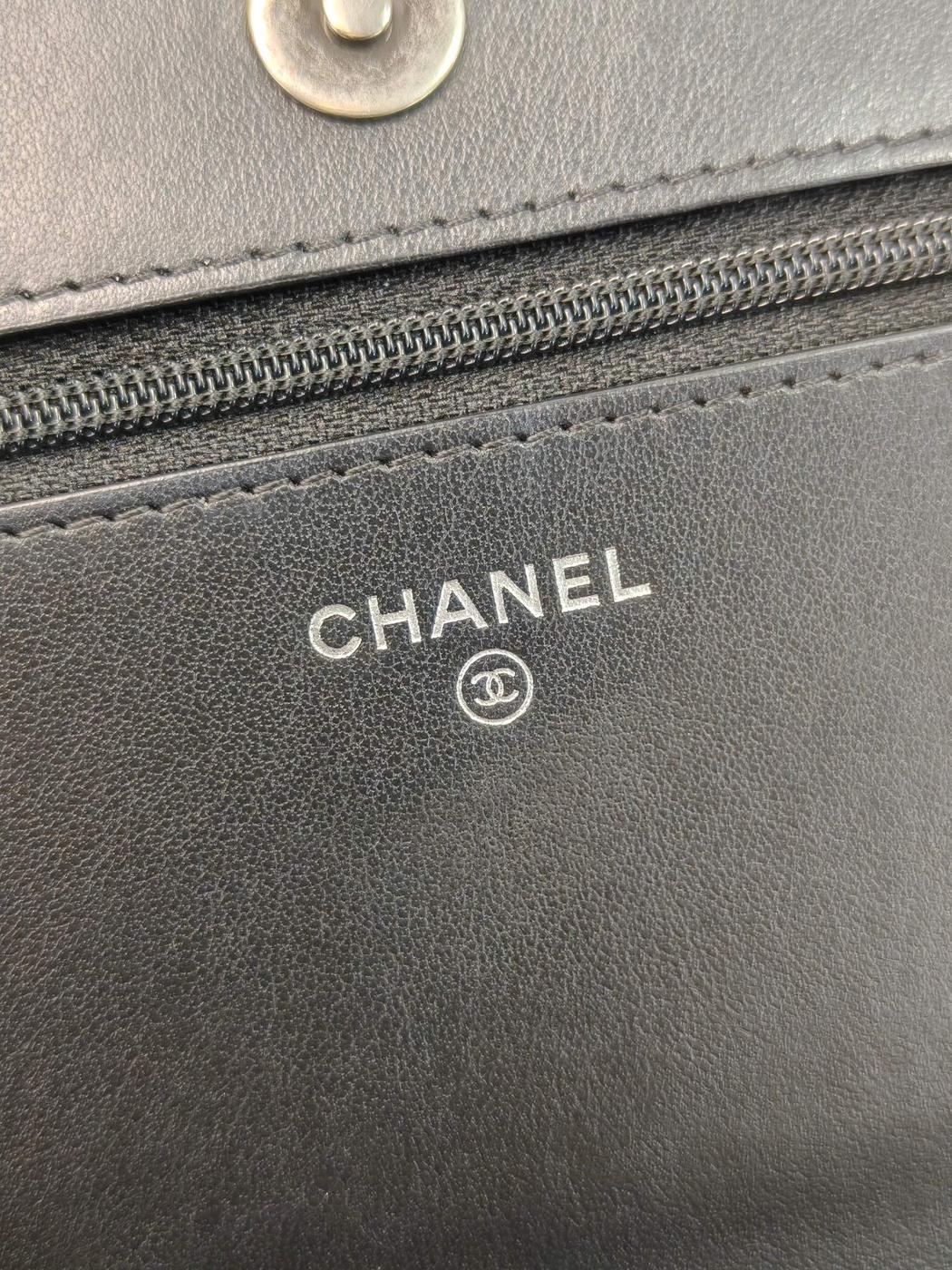 CHANEL 香奈儿 BOY CHANEL 链条钱包 链条单肩包 黑色 管理编号：11714