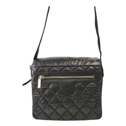 CHANEL Coco Cocoon Matelassé Small Messenger Shoulder Bag, Series 18, Black, 2014, Ref No: 11836