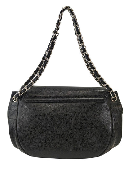 CHANEL 半月形CC标志 15号鱼子酱皮SV金属件 链条单肩包 2012 管理编号：11862