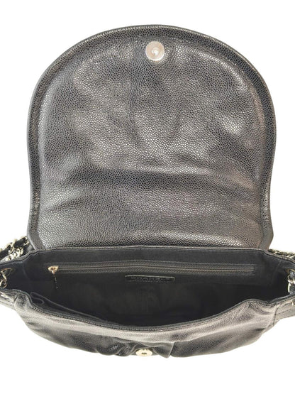 CHANEL 半月形CC标志 15号鱼子酱皮SV金属件 链条单肩包 2012 管理编号：11862