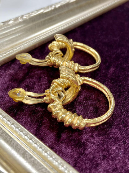 CHANEL シャネル ヴィンテージ フープ イヤリング 管理番号：1497