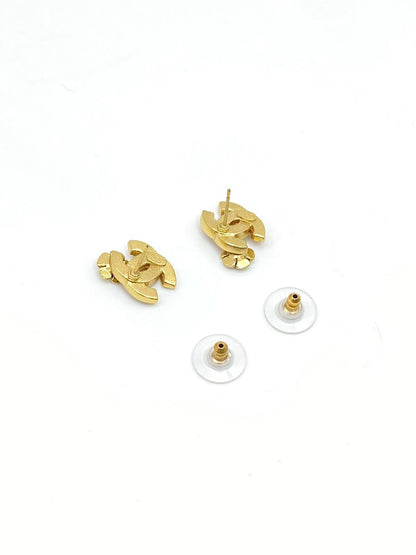 CHANEL シャネル ピアス ココマーク フラワー カメリア グリーン オレンジ 03P A アクセサリー 管理番号：7533