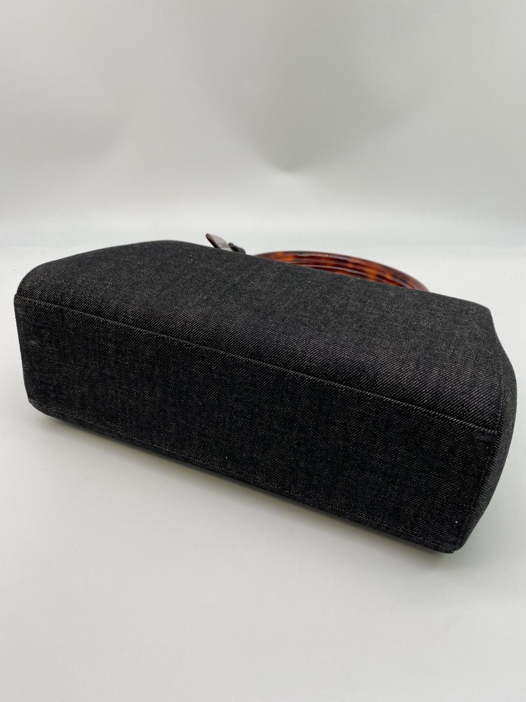 CHANEL シャネル ハンドバッグ デニム べっ甲 ココマーク  管理番号：8475