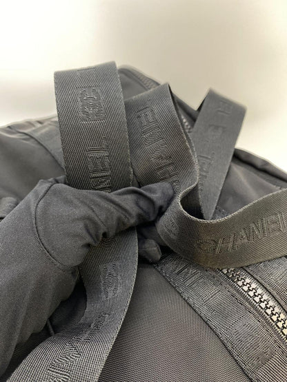 CHANEL シャネル ボストンバッグ スポーツライン ナイロン ココマーク ブラック  管理番号：8562
