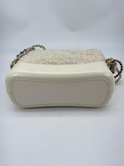 CHANEL Gabrielle de Small Hobo Bag Shoulder Bag Tweed White CHANEL A91810 Control Number: 8803