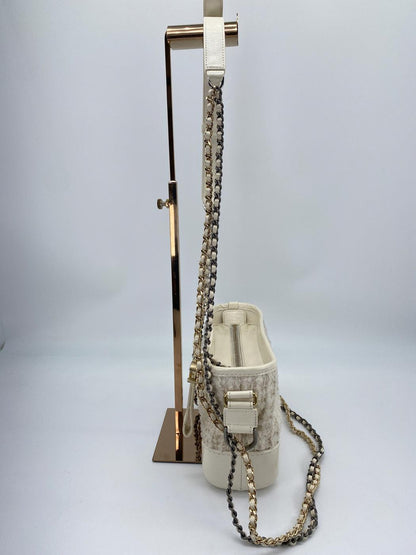 CHANEL Gabrielle de Small Hobo Bag Shoulder Bag Tweed White CHANEL A91810 Control Number: 8803