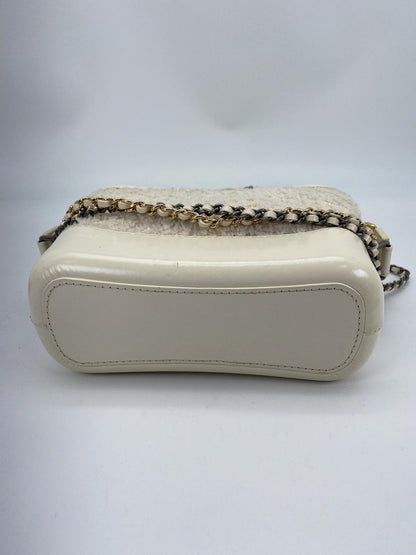 CHANEL Gabrielle de Small Hobo Bag Shoulder Bag Tweed White CHANEL A91810 Control Number: 8803