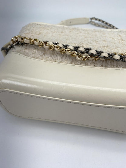 CHANEL Gabrielle de Small Hobo Bag Shoulder Bag Tweed White CHANEL A91810 Control Number: 8803