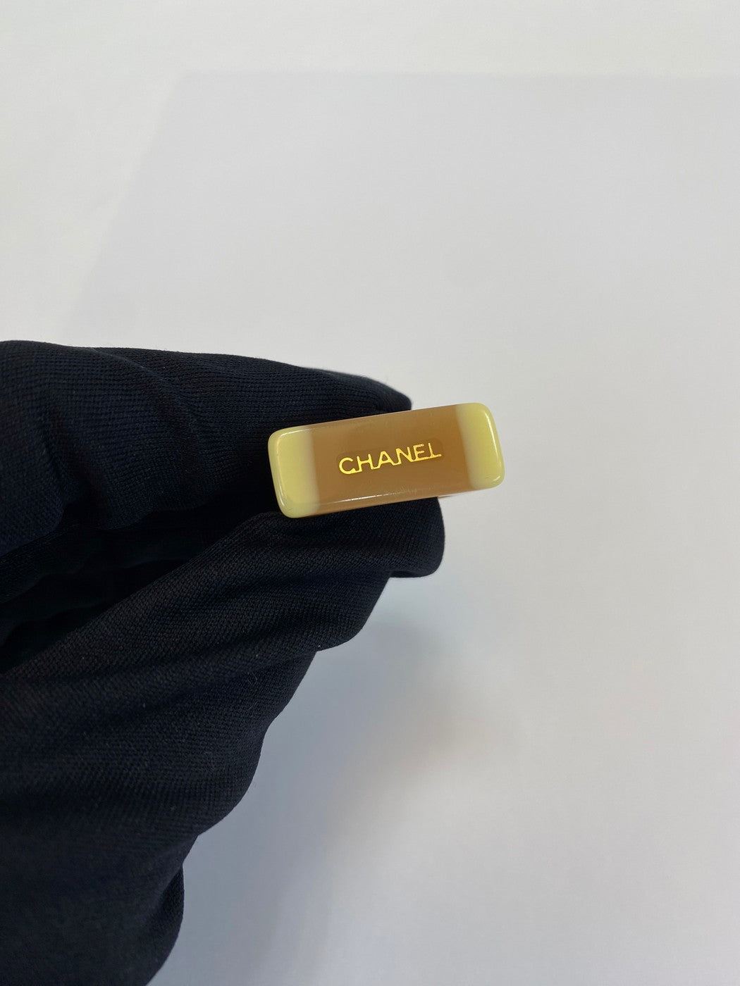 CHANEL シャネル プラスチック バンドリング 指輪 ベージュ ホワイト 管理番号：9552