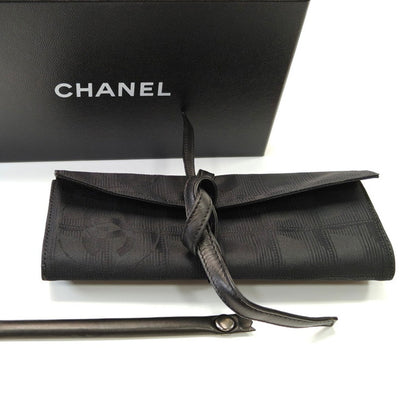 シャネル CHANEL コスメポーチ アクセサリーケース ジュエリーケース ニュートラベルライン ナイロン 黒 管理番号：9705