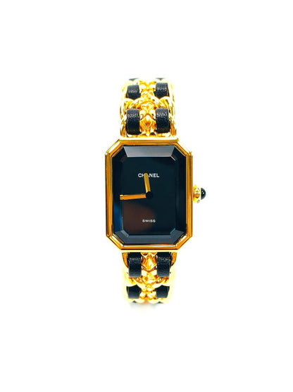 CHANEL シャネル プルミエール 腕時計 Sサイズ H0001 イエローゴールド ブラック文字盤 クォーツ 管理番号：9758