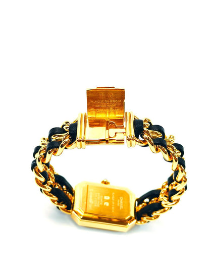 CHANEL シャネル プルミエール 腕時計 Sサイズ H0001 イエローゴールド ブラック文字盤 クォーツ 管理番号：9758