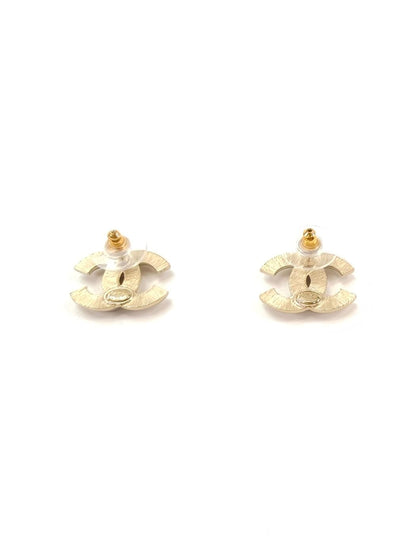 CHANEL シャネル ココマーク ピアス CC ロゴ ゴールド×シルバー 管理番号：9951