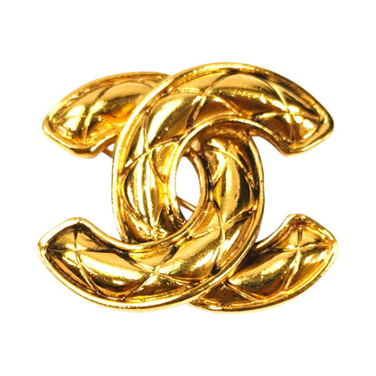 CHANEL シャネル マトラッセ ココマーク ブローチ ゴールド 管理番号：9991