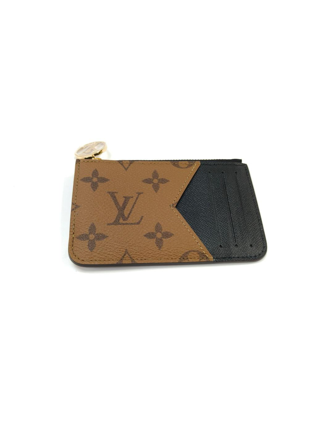LOUIS VUITTON ルイヴィトン コインケース カードケース ミニ財布 ポルトカルト ロミー M81912 モノグラム リバース ブラウン 管理番号：10163