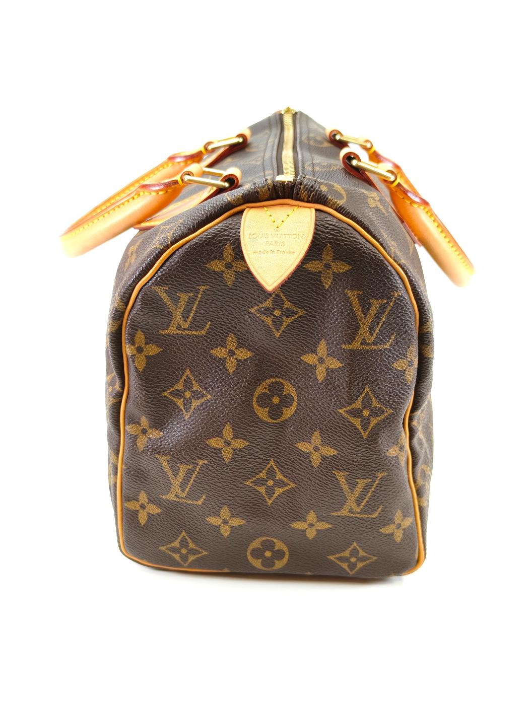 Louis Vuitton Speedy 25 Handbag Boston Bag M41528 Brown Control Number: 10427