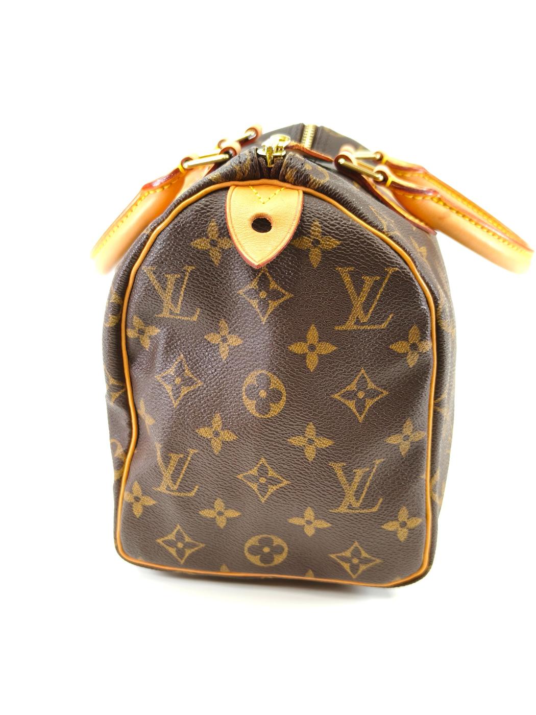 Louis Vuitton Speedy 25 Handbag Boston Bag M41528 Brown Control Number: 10427