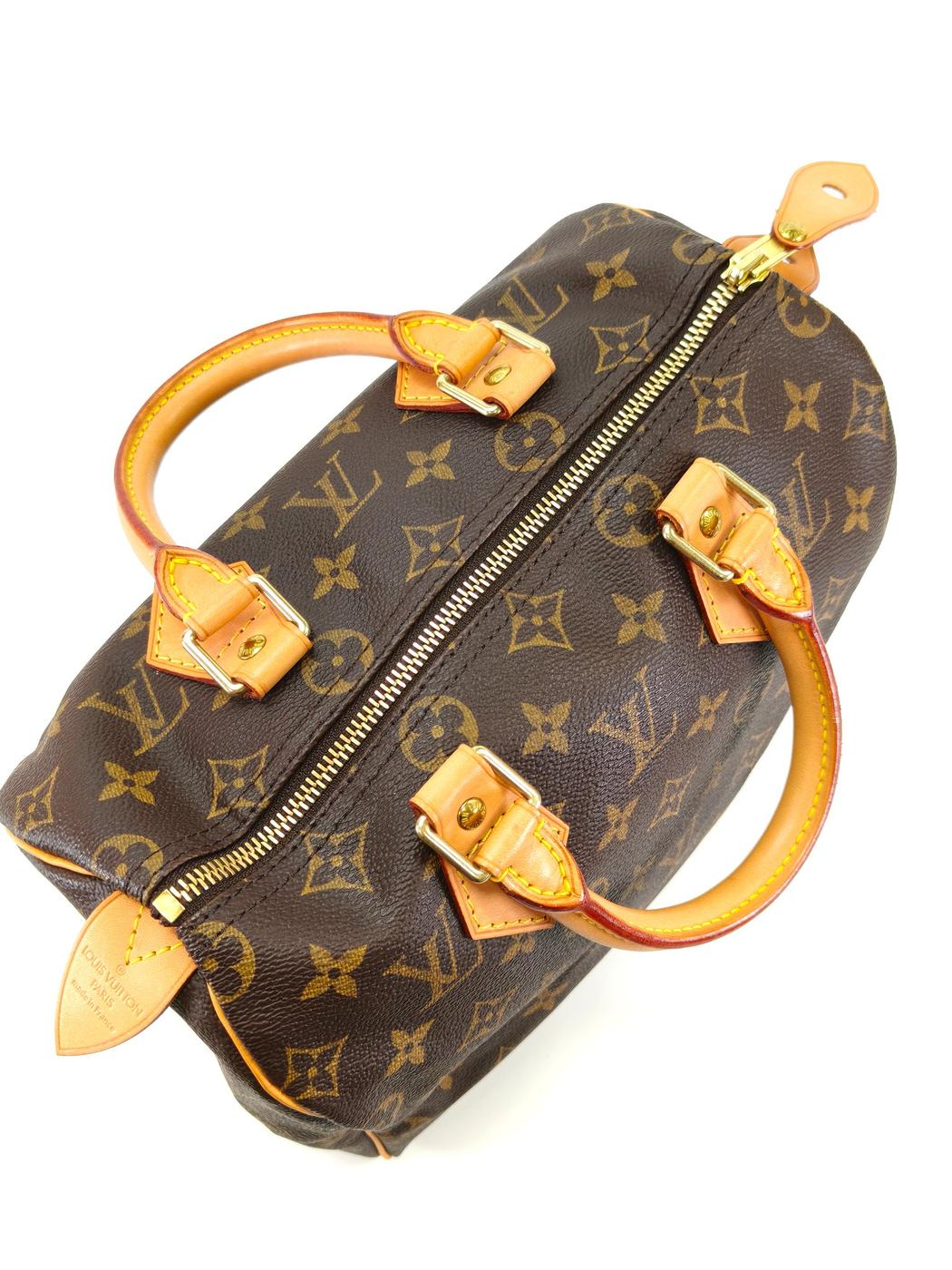 Louis Vuitton Speedy 25 Handbag Boston Bag M41528 Brown Control Number: 10427