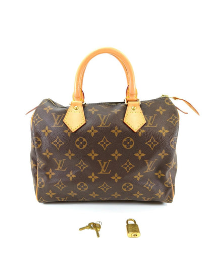 Louis Vuitton Speedy 25 Handbag Boston Bag M41528 Brown Control Number: 10427