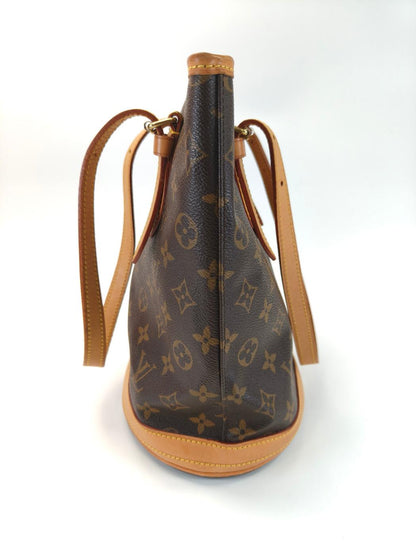 路易威登 Louis Vuitton 水桶包 PM Monogram 手提包 棕色 控制编号：10529