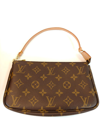 LOUIS VUITTON ルイヴィトン モノグラム ポシェット アクセソワール アクセサリーポーチ ハンドバッグ ブラウン 管理番号：10542