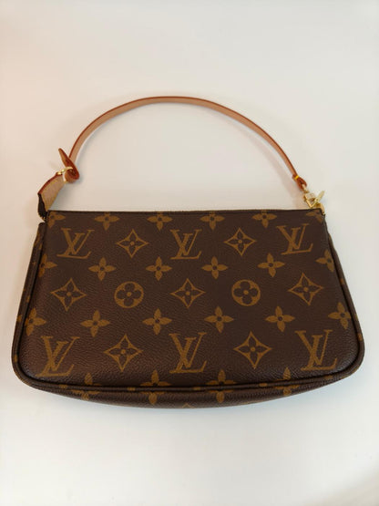 LOUIS VUITTON ルイヴィトン モノグラム ポシェット アクセソワール アクセサリーポーチ ハンドバッグ ブラウン 管理番号：10542