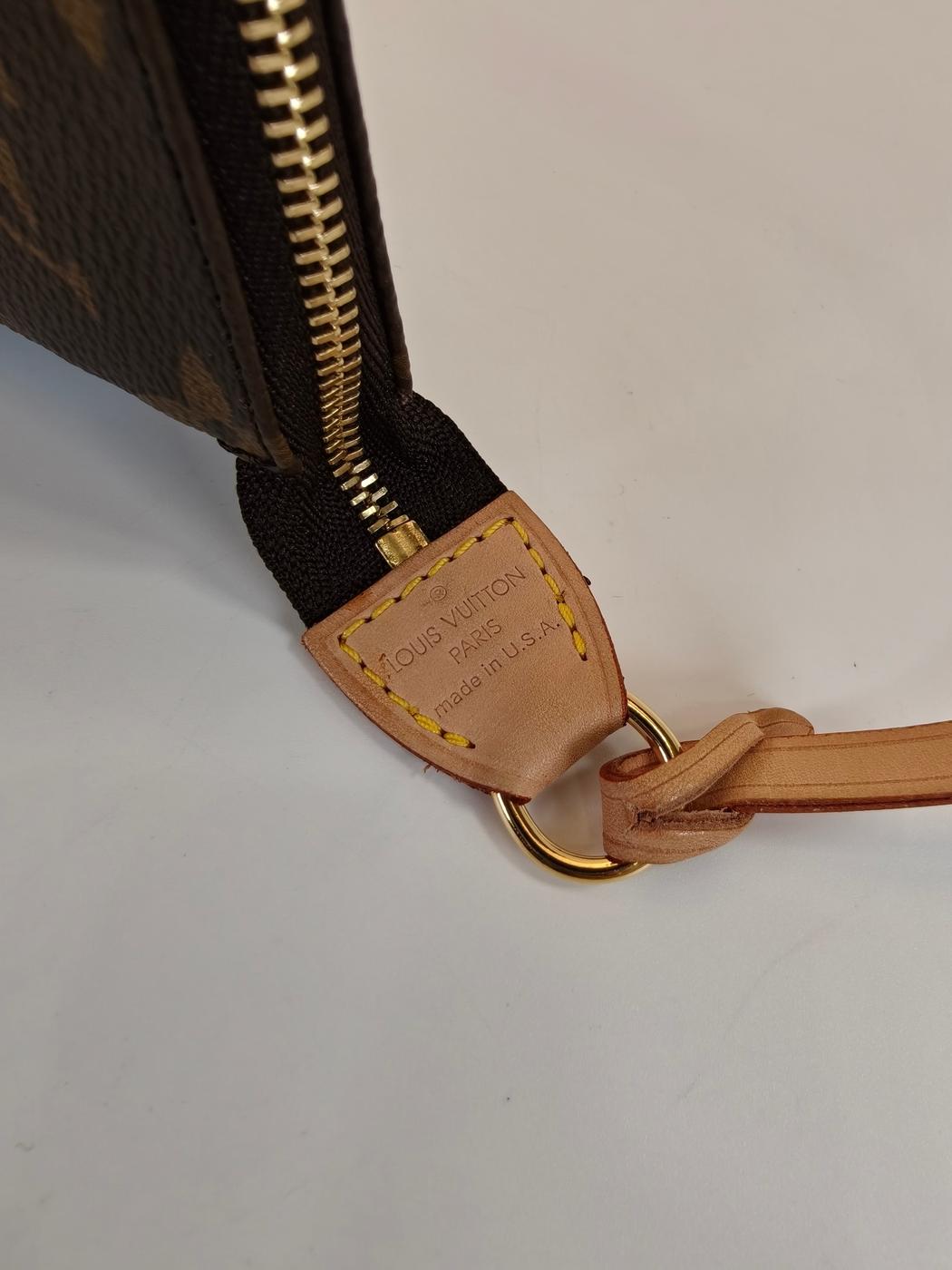 LOUIS VUITTON ルイヴィトン モノグラム ポシェット アクセソワール アクセサリーポーチ ハンドバッグ ブラウン 管理番号：10542