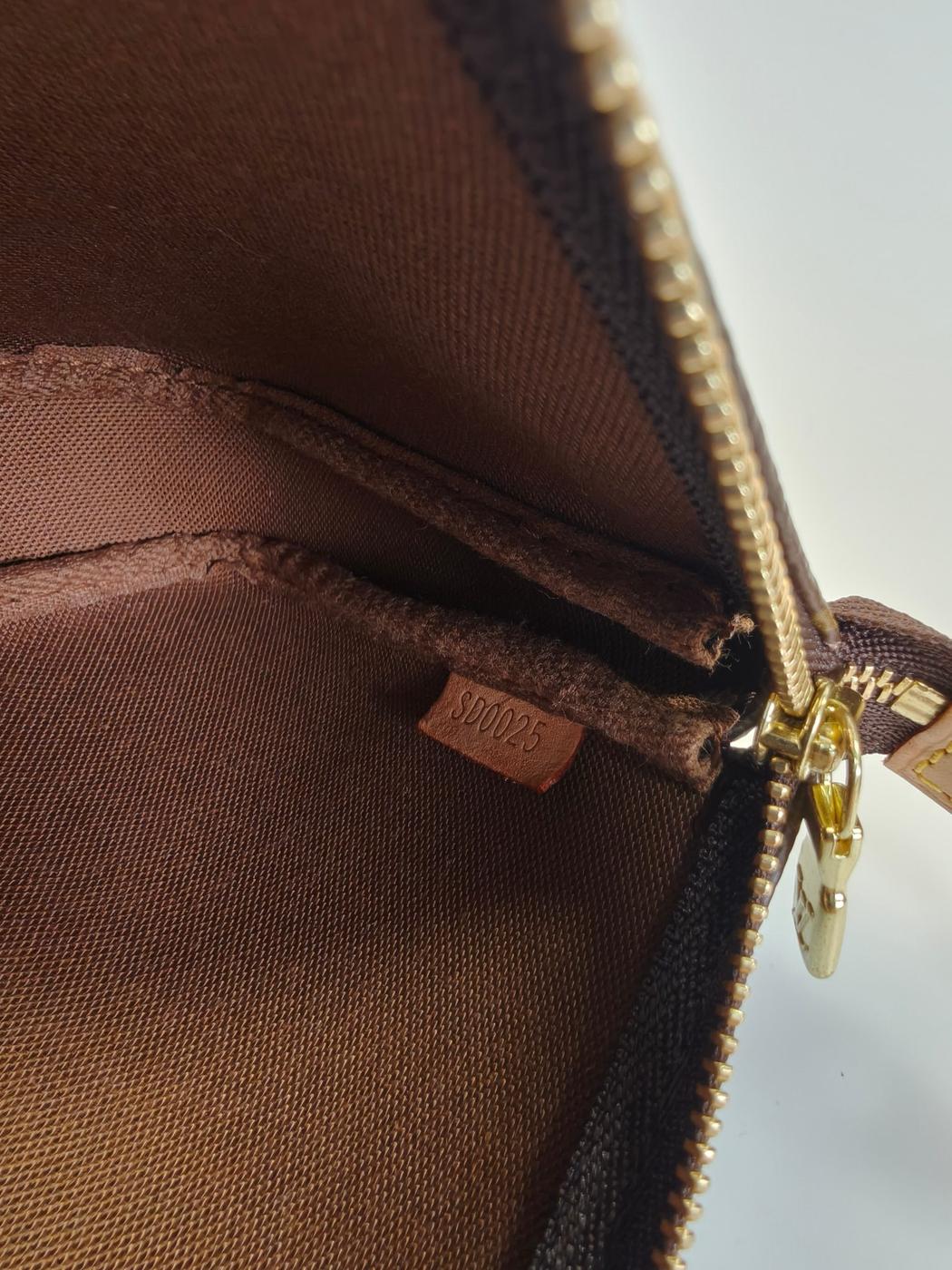 LOUIS VUITTON ルイヴィトン モノグラム ポシェット アクセソワール アクセサリーポーチ ハンドバッグ ブラウン 管理番号：10542