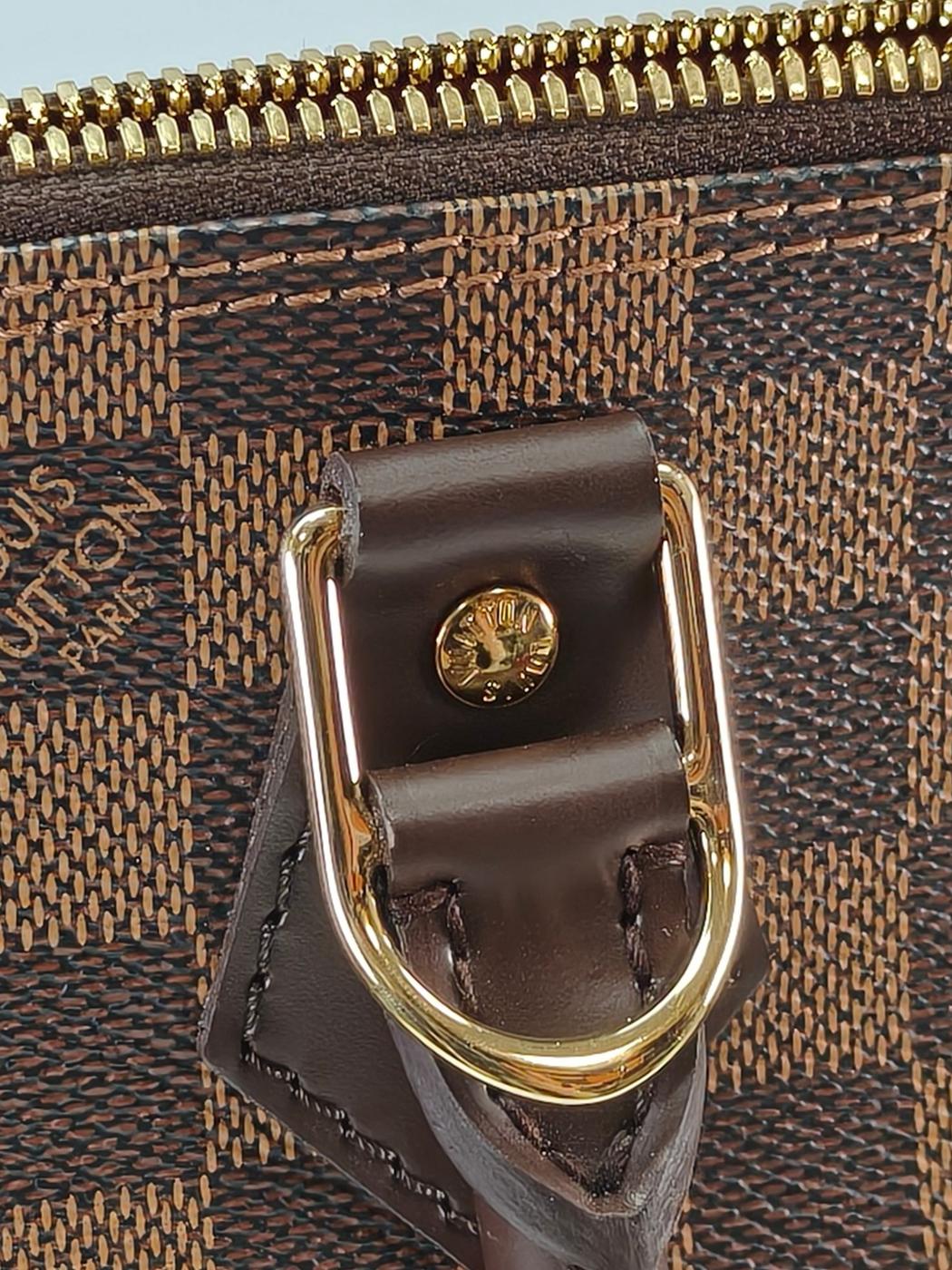 Louis Vuitton 路易威登 Damier Alma 手提包 棕色 成色佳 复古 正品 管理编号：10945