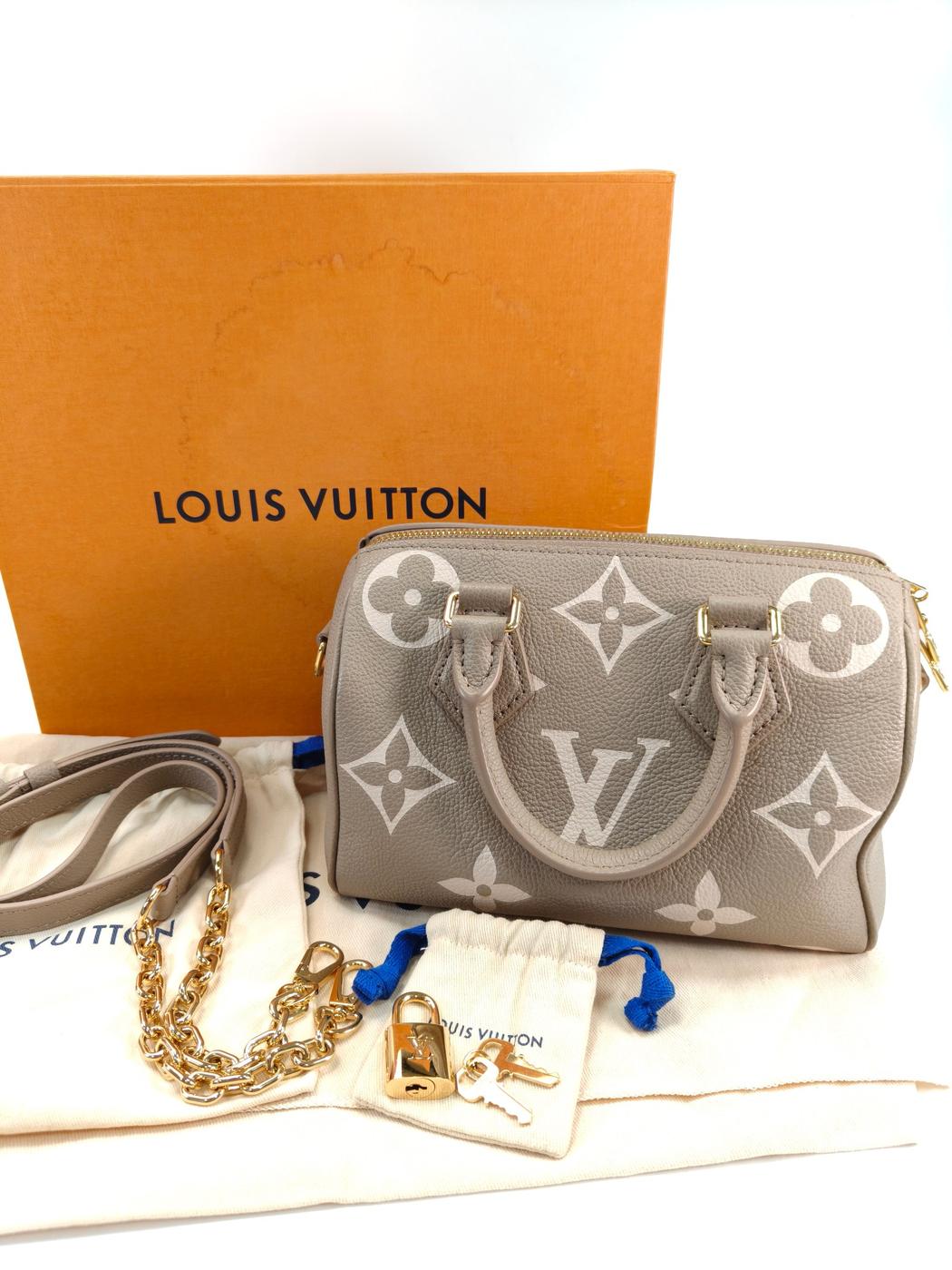 Louis Vuitton モノグラム スピーディ・バンドリエール20 2Way ショルダーバッグ ハンドバッグ ベージュ 管理番号：10951