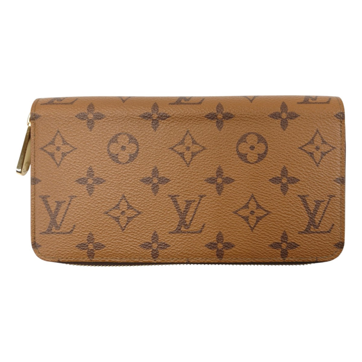 Louis Vuitton 路易威登 Monogram Reverse 拉链钱包 棕色 长款钱包 管理编号：10991