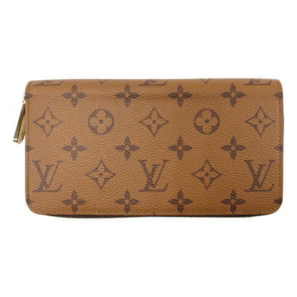 Louis Vuitton 路易威登 Monogram Reverse 拉链钱包 棕色 长款钱包 管理编号：10991