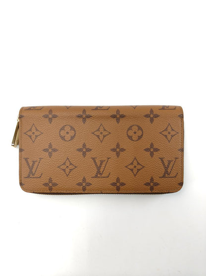 Louis Vuitton 路易威登 Monogram Reverse 拉链钱包 棕色 长款钱包 管理编号：10991