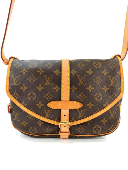 LOUIS VUITTON ルイヴィトン モノグラム ソミュール30 ショルダーバッグ ブラウン 管理番号：11057