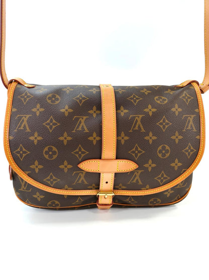 LOUIS VUITTON ルイヴィトン モノグラム ソミュール30 ショルダーバッグ ブラウン 管理番号：11057