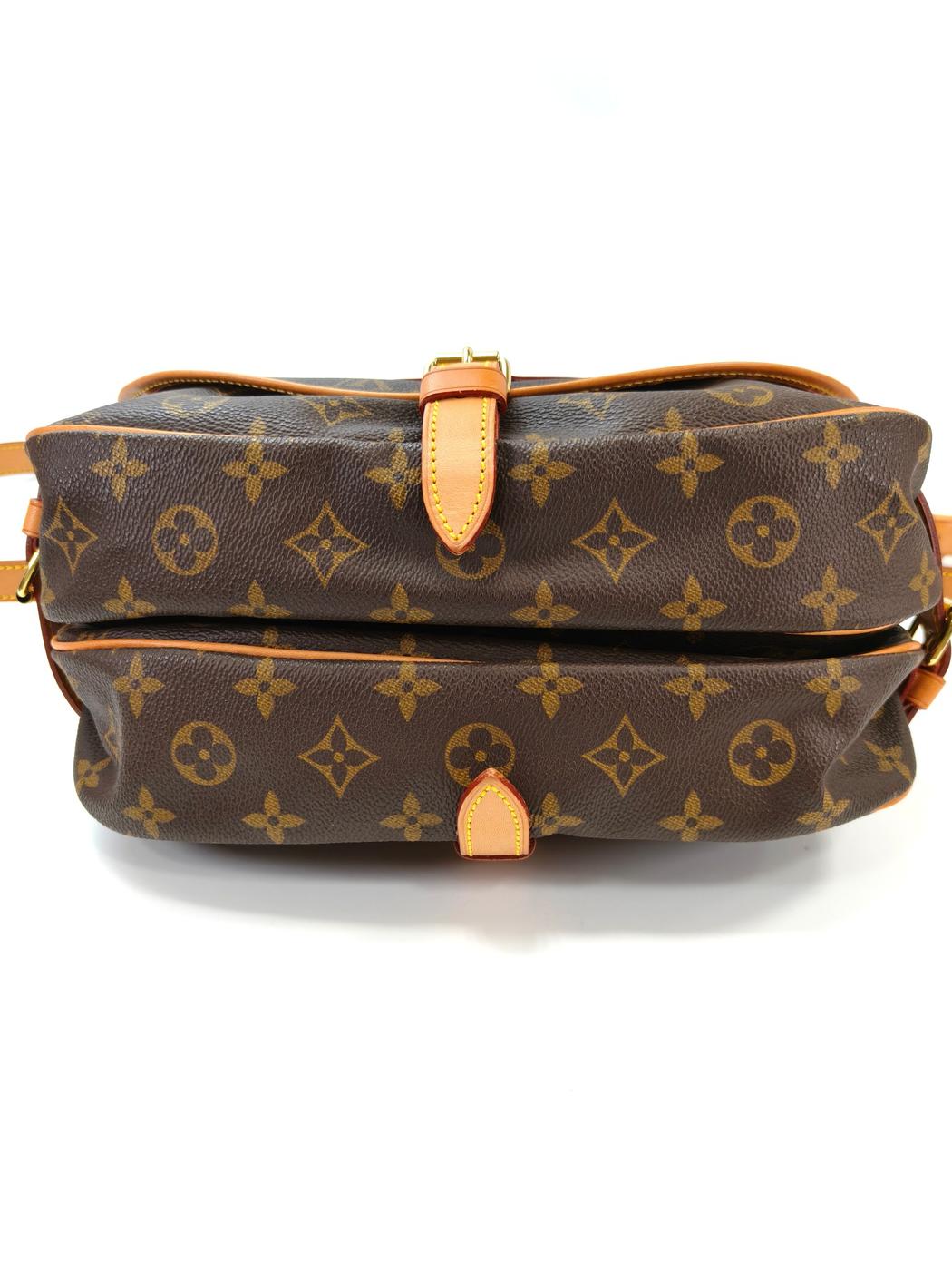 LOUIS VUITTON ルイヴィトン モノグラム ソミュール30 ショルダーバッグ ブラウン 管理番号：11057