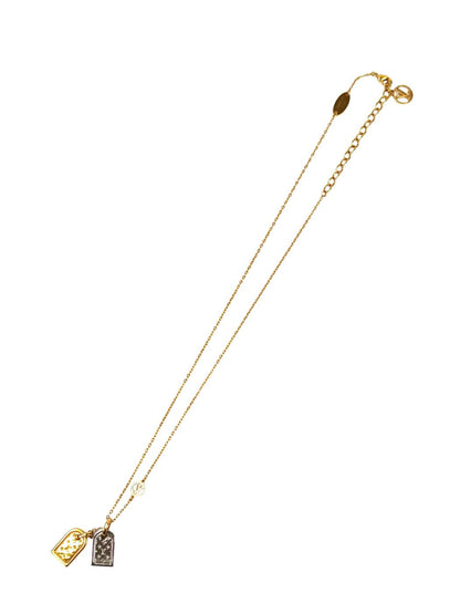 Louis Vuitton 路易威登 Nanogram 项链 金色×银色 款号：11407