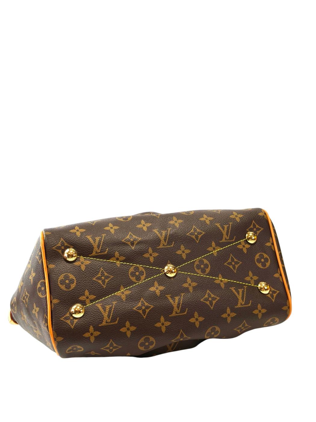 LV 路易威登 Monogram Tivoli PM M40143 手提包 棕色 管理编号：11832