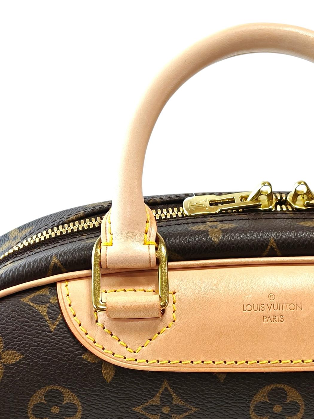 LV ルイ・ヴィトン モノグラム トゥルービル M42228 ハンドバッグ 茶 管理番号：11834
