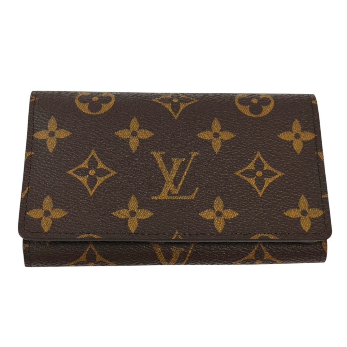 LV 路易威登 Monogram Portefeuille Trésor M61730 CA1077 钱包 棕色 管理编号：11871