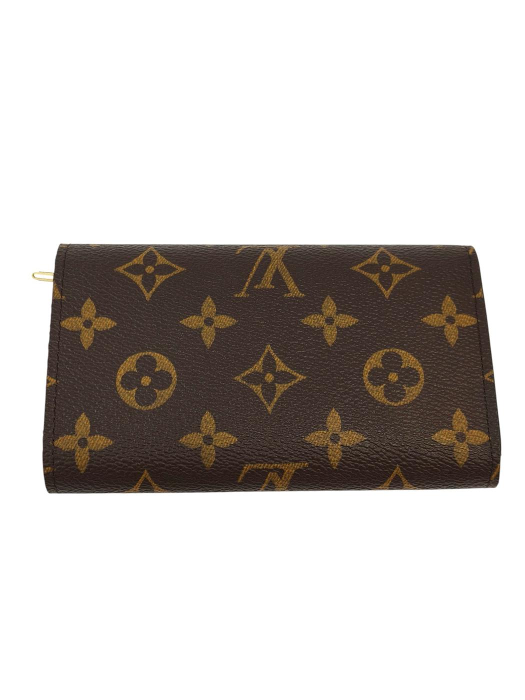 LV 路易威登 Monogram Portefeuille Trésor M61730 CA1077 钱包 棕色 管理编号：11871