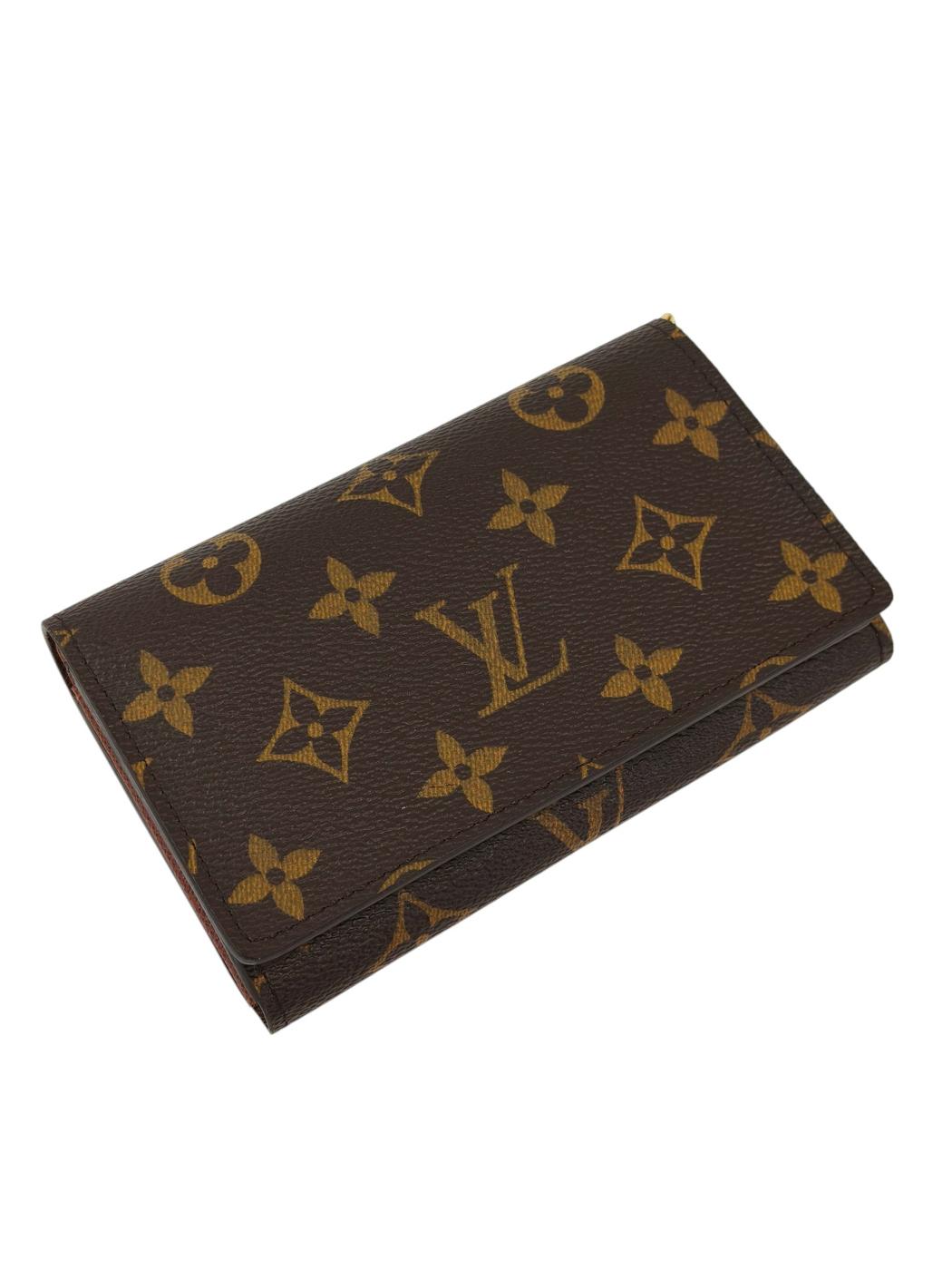 LV 路易威登 Monogram Portefeuille Trésor M61730 CA1077 钱包 棕色 管理编号：11871