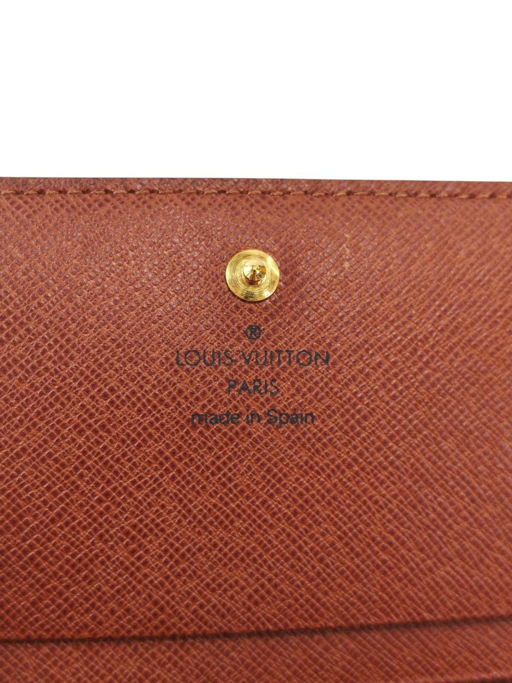 LV 路易威登 Monogram Portefeuille Trésor M61730 CA1077 钱包 棕色 管理编号：11871