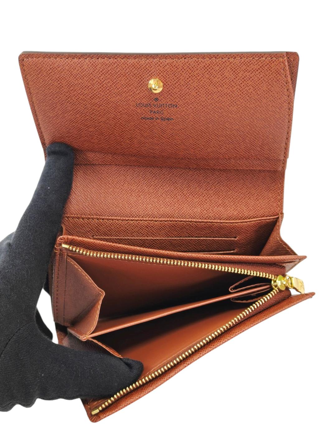 LV 路易威登 Monogram Portefeuille Trésor M61730 CA1077 钱包 棕色 管理编号：11871