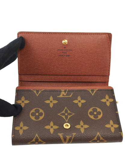 LV 路易威登 Monogram Portefeuille Trésor M61730 CA1077 钱包 棕色 管理编号：11871