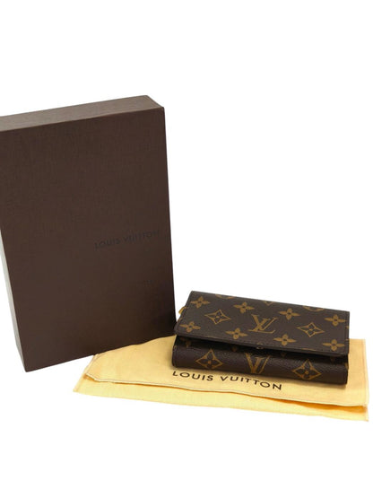 LV 路易威登 Monogram Portefeuille Trésor M61730 CA1077 钱包 棕色 管理编号：11871