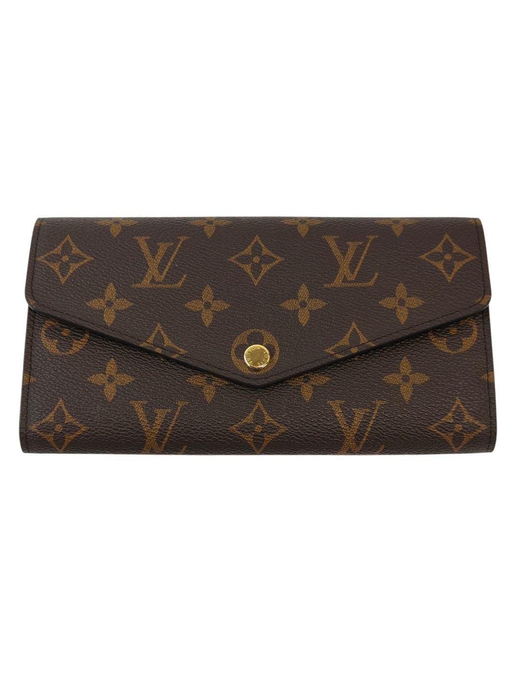 LV 路易威登 Monogram Sarah 钱包 M62234 IC标签 棕色 管理编号：11873