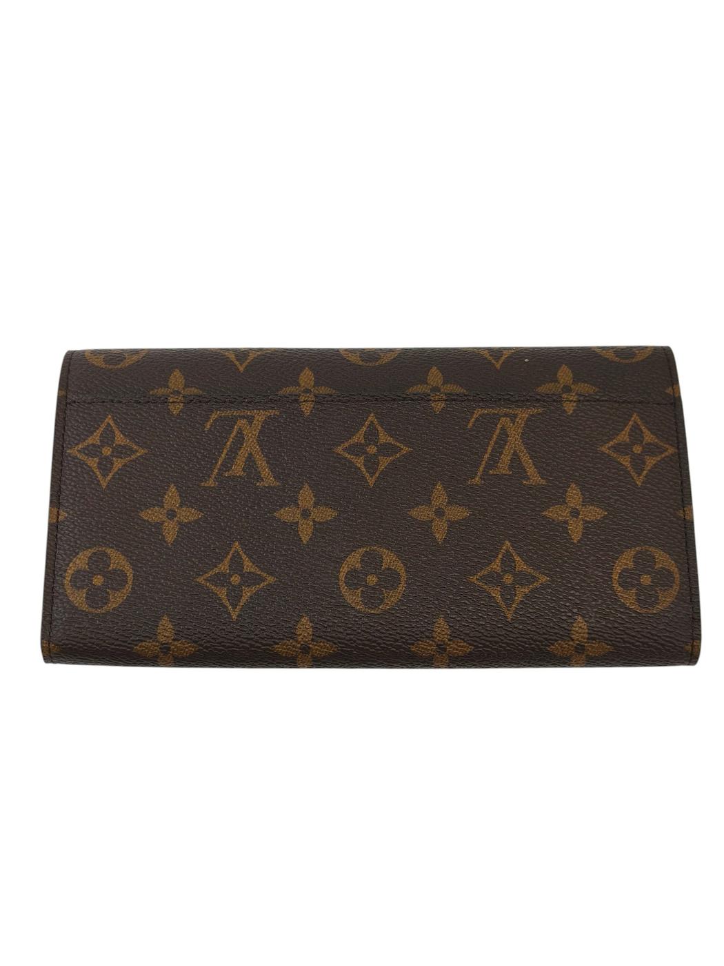 LV 路易威登 Monogram Sarah 钱包 M62234 IC标签 棕色 管理编号：11873