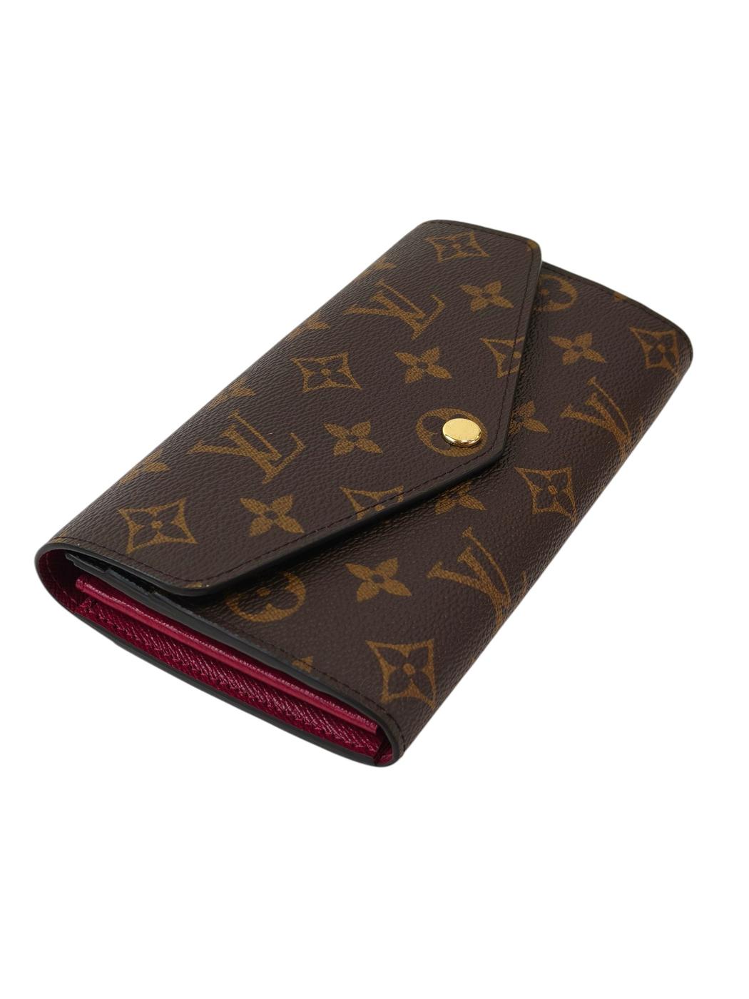 LV 路易威登 Monogram Sarah 钱包 M62234 IC标签 棕色 管理编号：11873