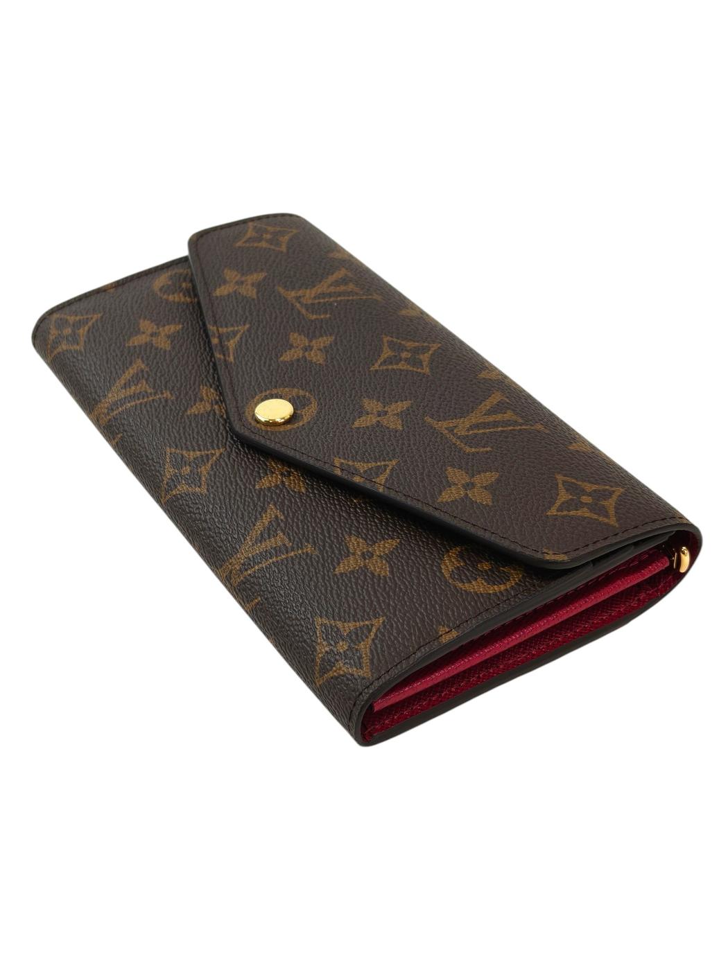 LV 路易威登 Monogram Sarah 钱包 M62234 IC标签 棕色 管理编号：11873